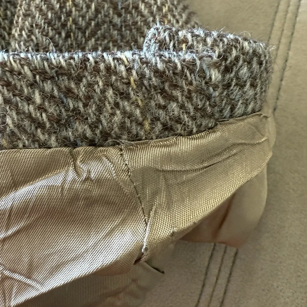 Vtg 80s Harris Tweed Sport Cost 44R Measures 40R** Herringbone Sport Coat Jacket